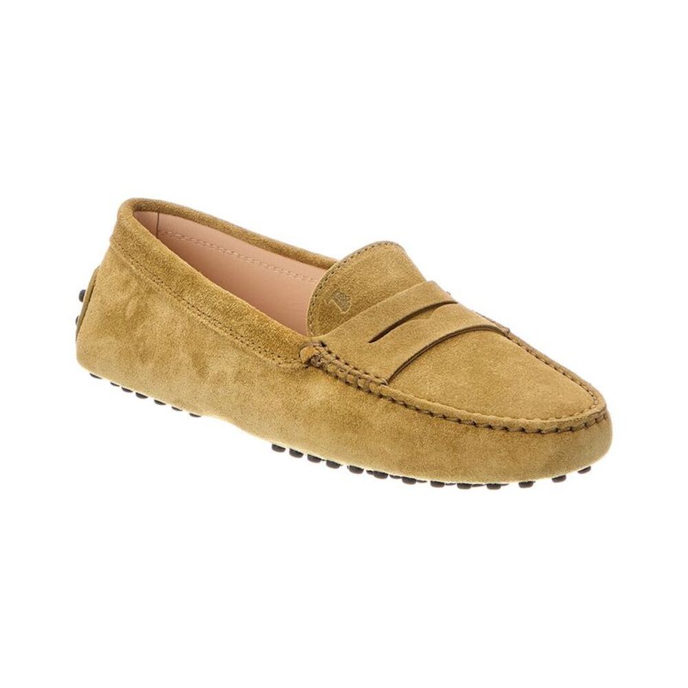 Tod's Gommini Suede Loafer, Green